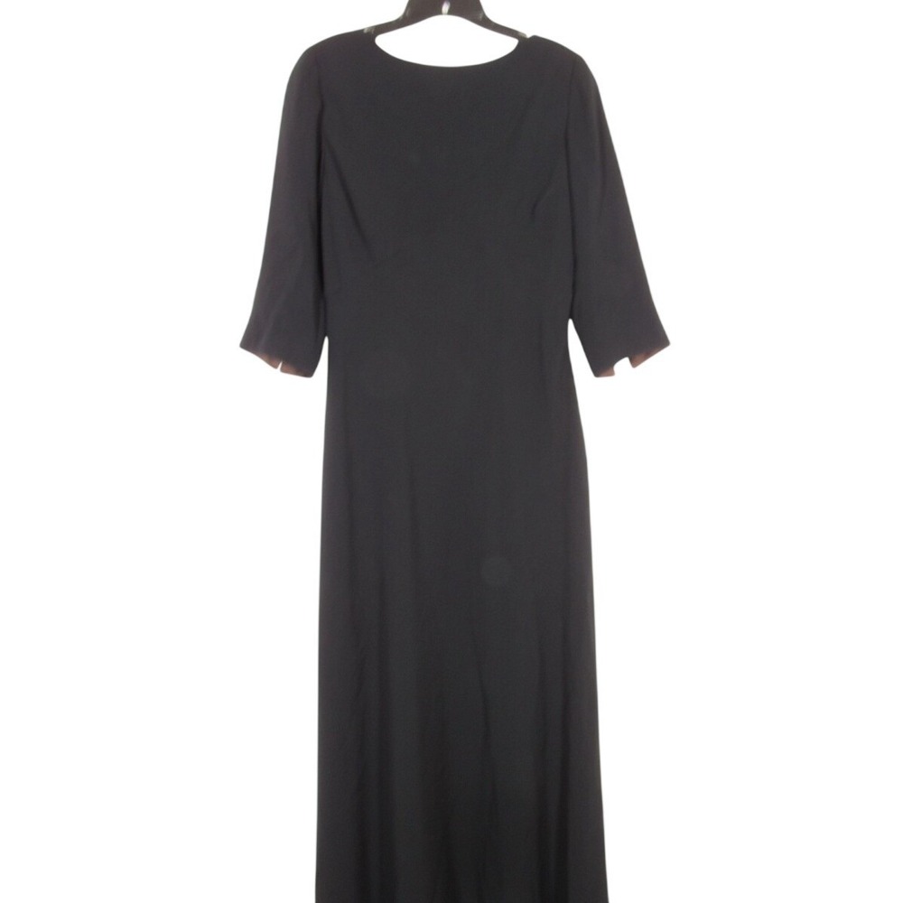 NWT MELINDA ENG Smooth Twill DRAPED RHINESTONES BACK Cocktail SHEATH DRESS Sz 8